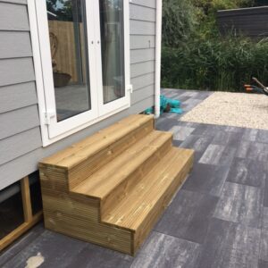 Opstap 3-treeds Dubbele deuren 180CM