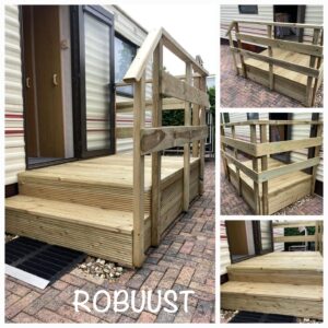 Bordes trap "Robuust"XXL 2-treeds max 40cm hoog