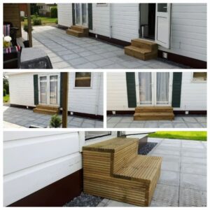 Opstap SET 2-treeds voor enkele en dubbele deuren