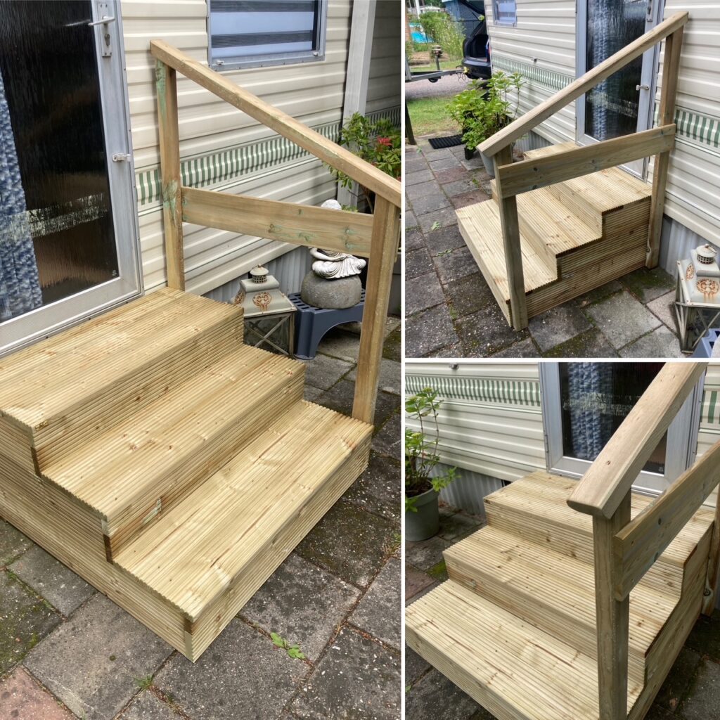 Opstap 3-treeds "Deluxe" 100cm